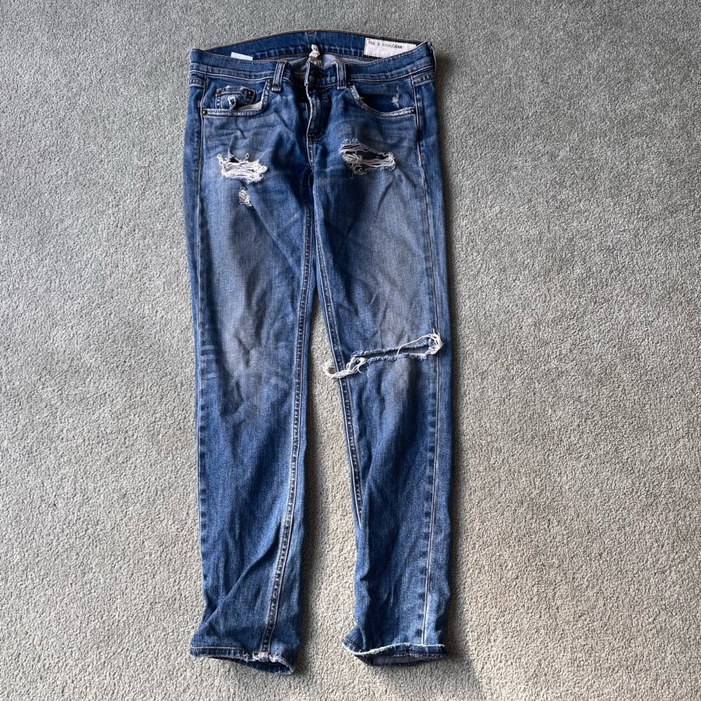 Rag & Bone Distressed Dre Jeans